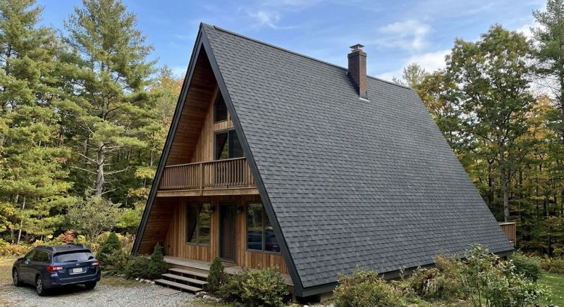 A Frame Roof Installation in Littleton, NH