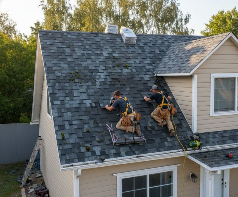 Our team working on Roofing Service projects in Littleton, NH