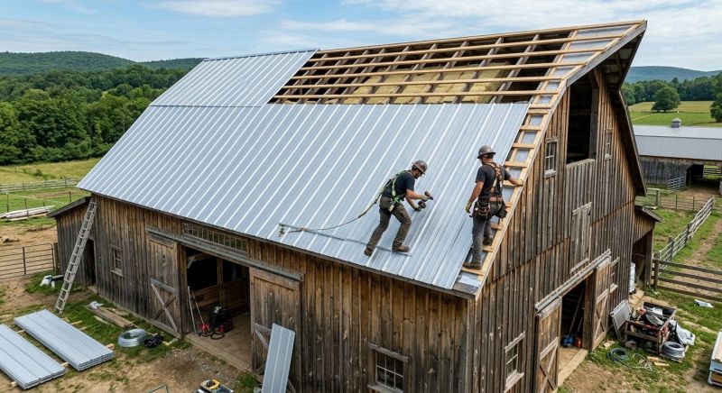 Barn Roof Construction in Littleton, NH