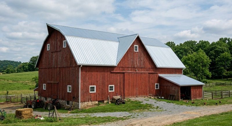 Barn Roof Replacement in West Danville, VT