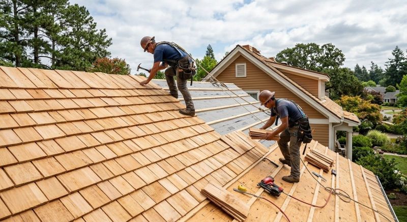 Cedar Roof Construction in Littleton, NH
