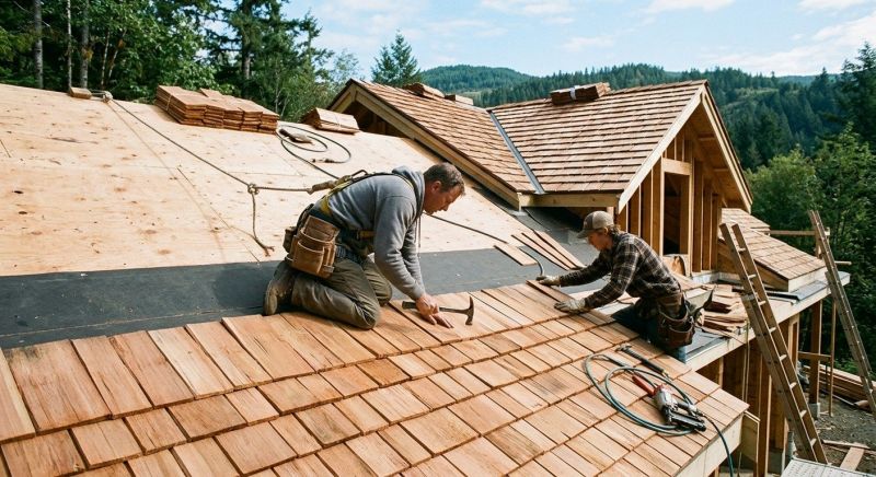 Cedar Roof Construction in Littleton, NH