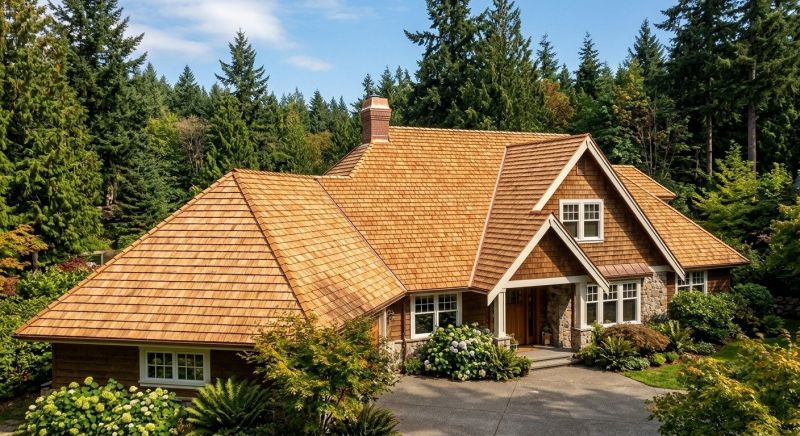 Cedar Roof Installation in Danville, VT