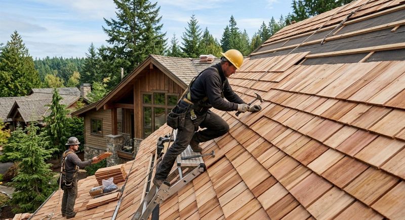 Cedar Roof Installation in Lyndonville, VT