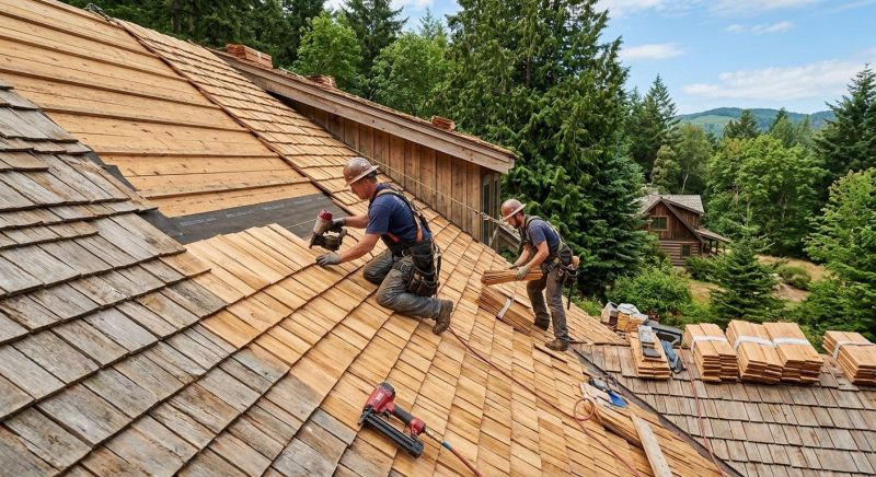 Cedar Roof Installation in Lyndonville, VT