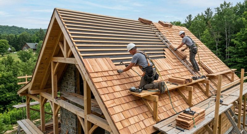 Cedar Roof Installation in North Haverhill, NH