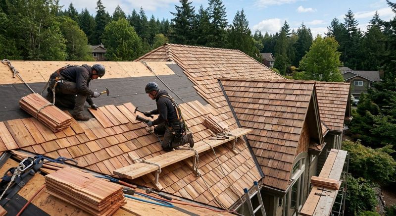Cedar Roof Installation in Saint Johnsbury, VT