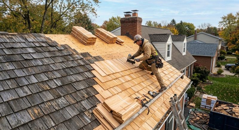 Cedar Roof Replacement in Lisbon, NH