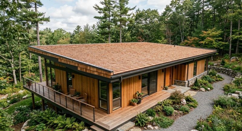 Cedar Shake Roof Construction in West Danville, VT