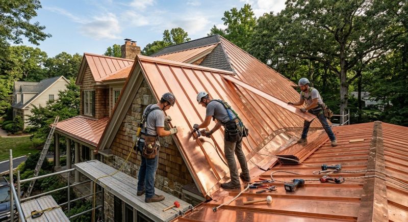 Copper Roof Installation in Littleton, NH