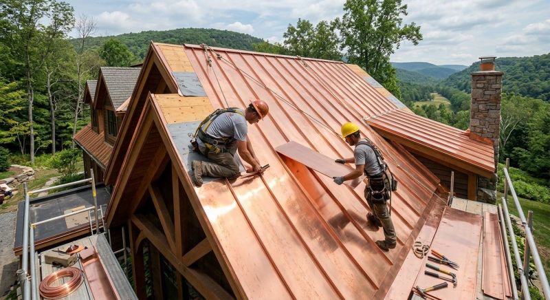Copper Roof Installation in Littleton, NH