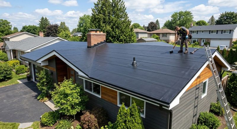 Epdm Roof Installation in Lisbon, NH