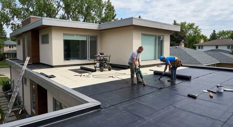 Flat Roof Installation in West Danville, VT