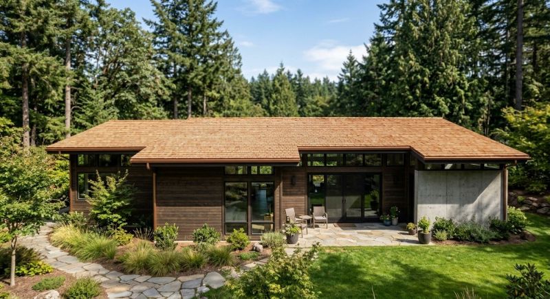 Natural Wood Roof Installation in Littleton, NH