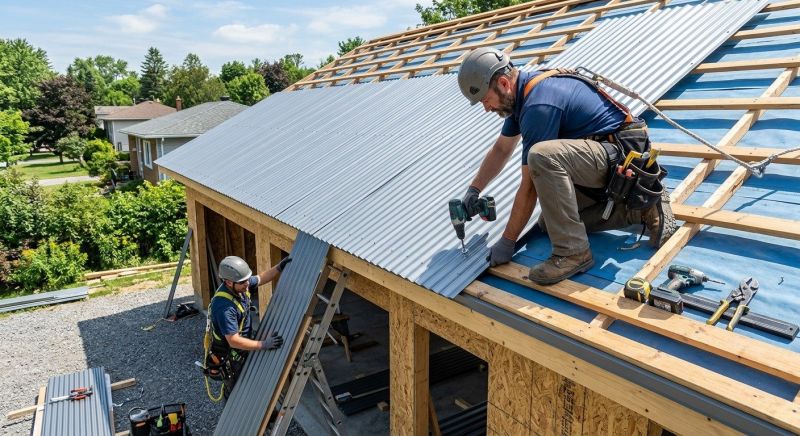 Sheet Roofing Installation in Danville, VT
