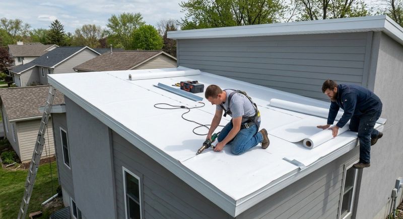 Single Ply Roof Installation in Lyndonville, VT