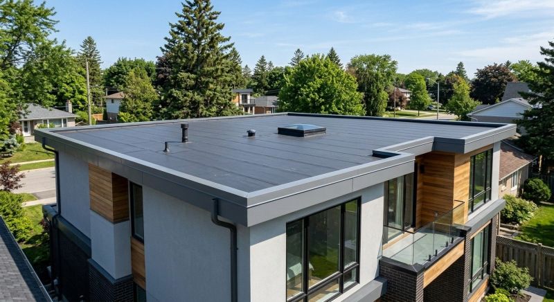 Single Ply Roof Installation in North Haverhill, NH