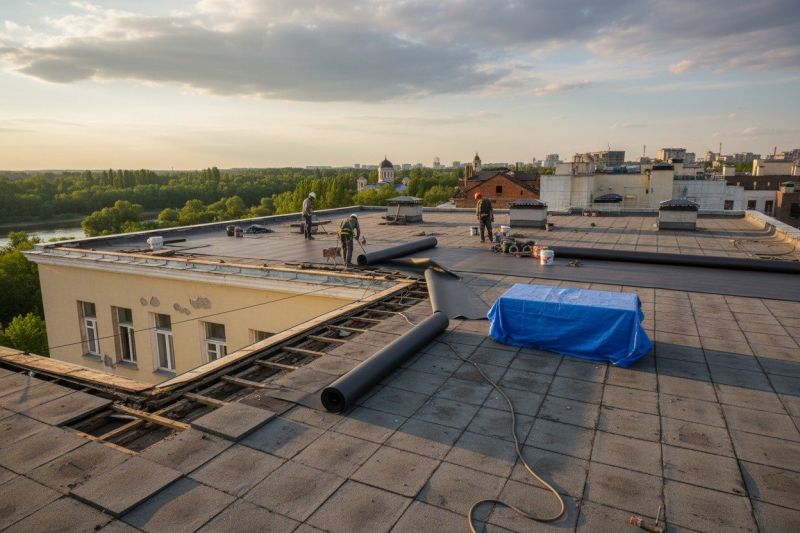 Single Ply Roof Replacement in West Danville, VT