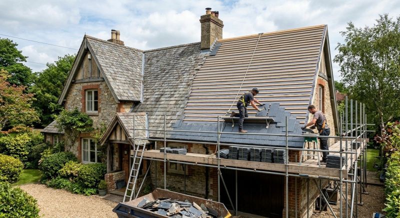 Slate Roof Replacement in Danville, VT