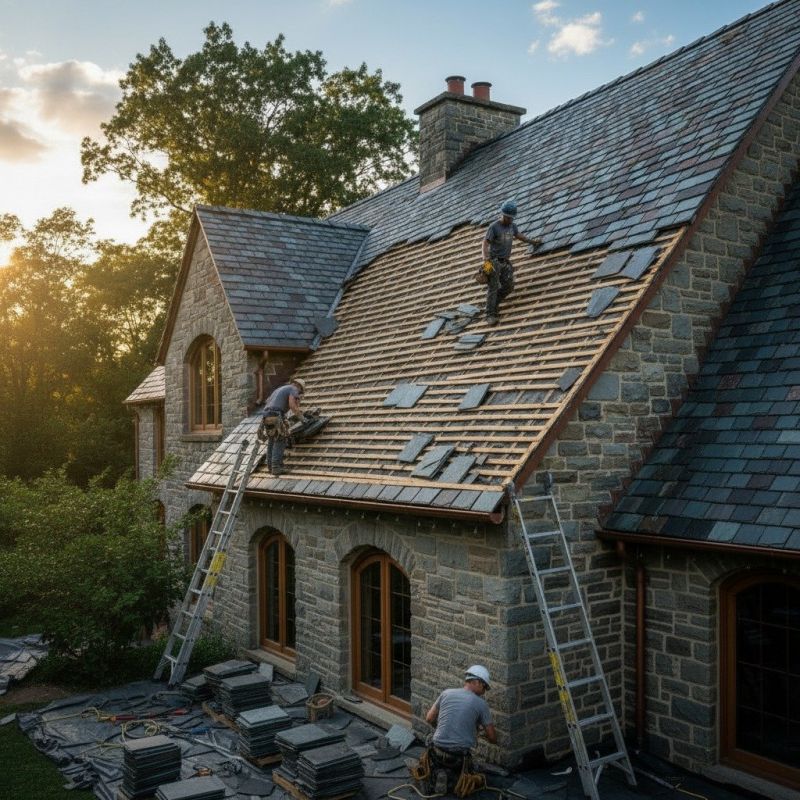 Slate Roof Replacement in Littleton, NH
