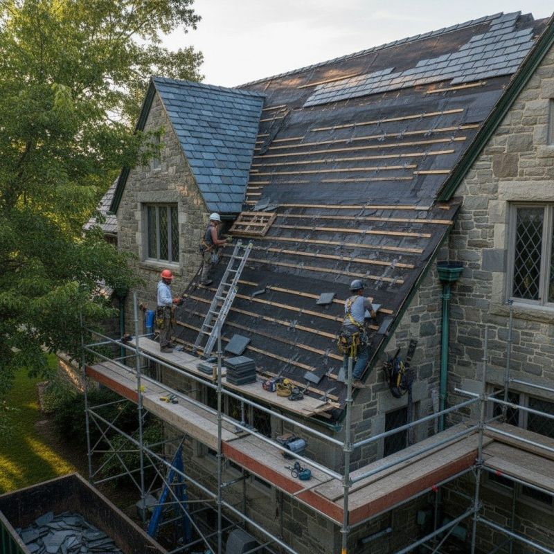 Slate Roof Replacement in Lyndonville, VT