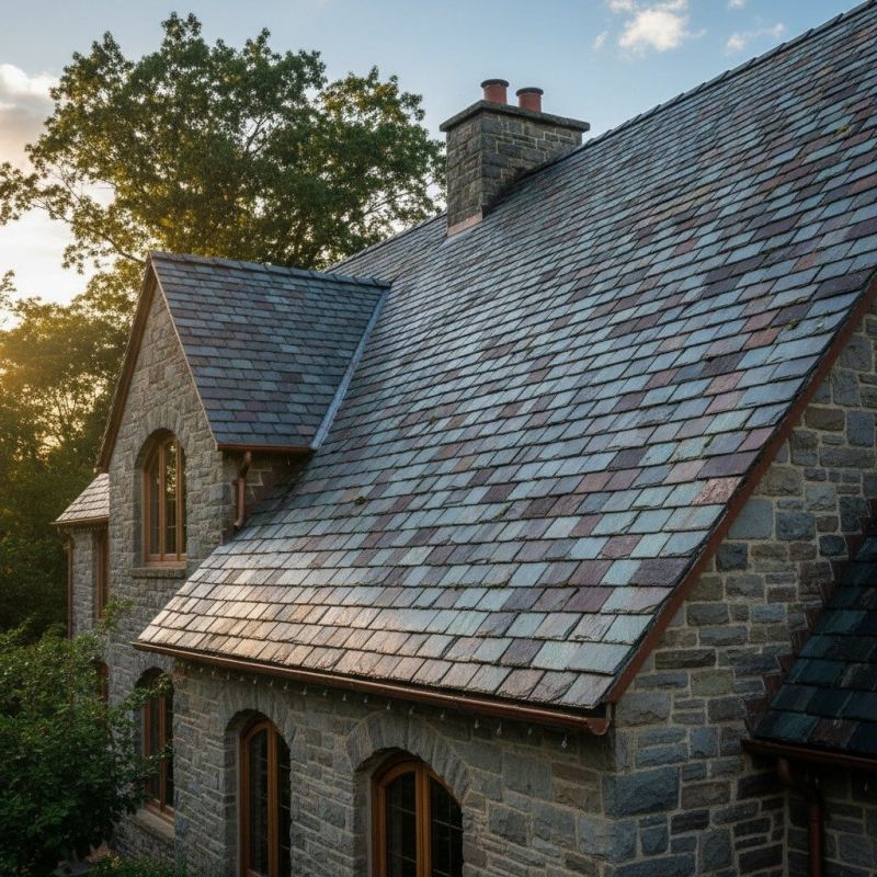Slate Roof Replacement in West Danville, VT