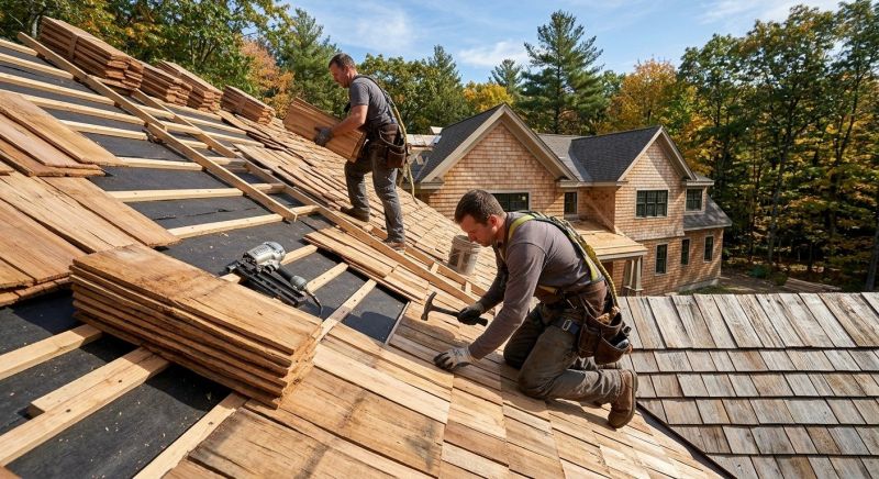 Wood Roofing Installation in Littleton, NH