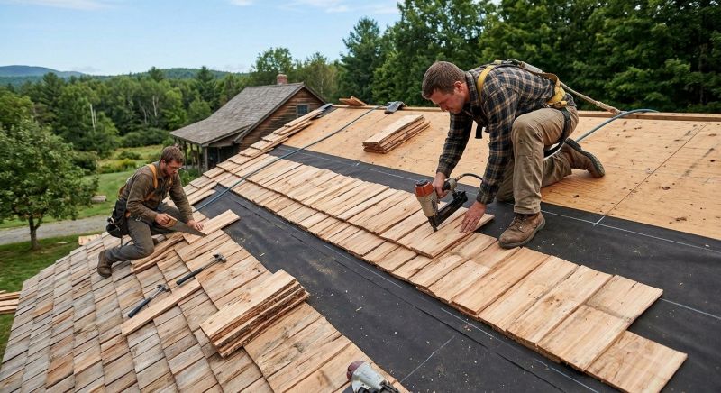 Wood Roofing Installation in Lyndonville, VT