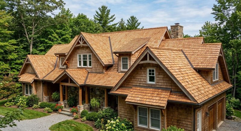 Wood Roofing Installation in West Danville, VT