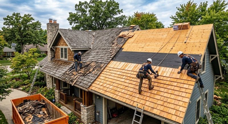 Wood Shake Roof Replacement in Pike, NH