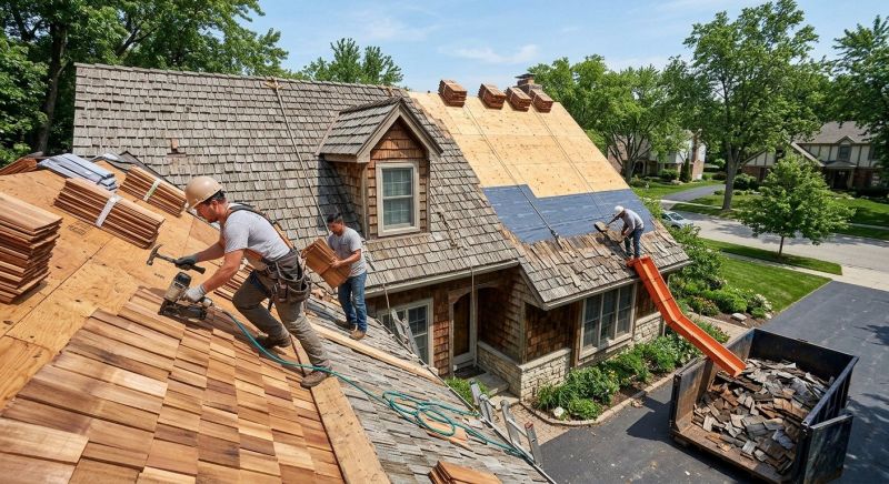 Wood Shake Roof Replacement in Saint Johnsbury, VT